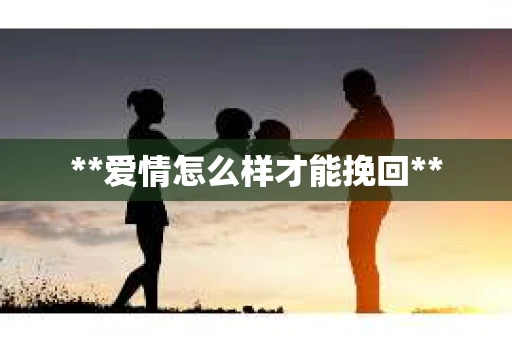 **爱情怎么样才能挽回**