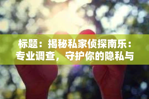 标题：揭秘私家侦探南乐：专业调查，守护你的隐私与权益