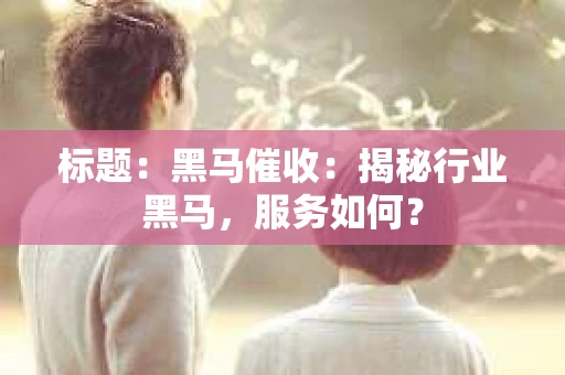 标题：黑马催收：揭秘行业黑马，服务如何？