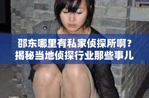 邵东哪里有私家侦探所啊？揭秘当地侦探行业那些事儿