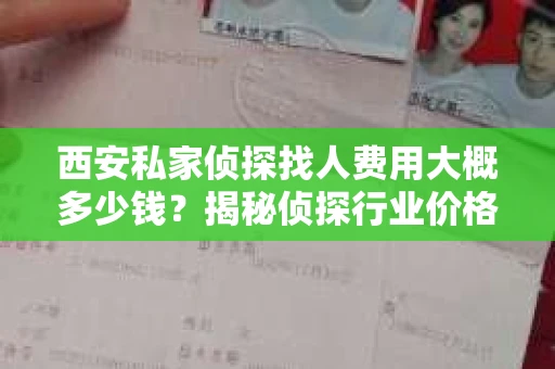 西安私家侦探找人费用大概多少钱？揭秘侦探行业价格之谜