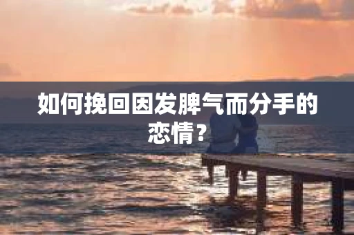 如何挽回因发脾气而分手的恋情? 如何挽回因发脾气而分手的恋情?