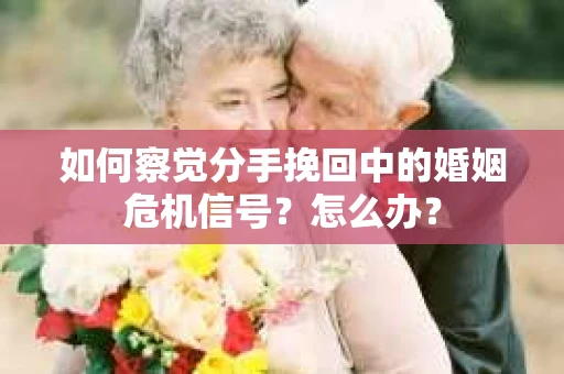 如何察觉分手挽回中的婚姻危机信号？怎么办？