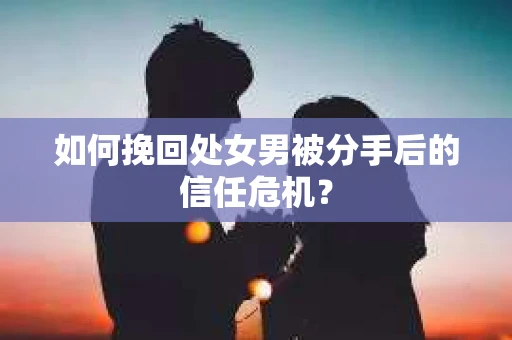 如何挽回处女男被分手后的信任危机? 如何挽回处女男被分手后的信任危机?