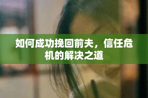 如何成功挽回前夫，信任危机的解决之道