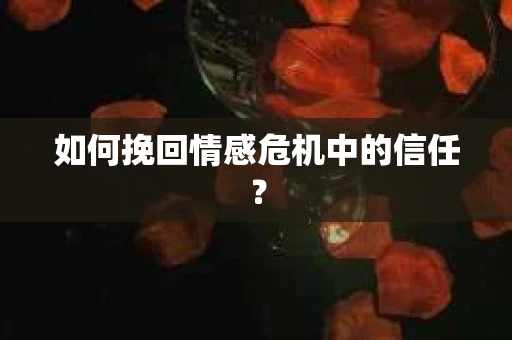如何挽回情感危机中的信任? 如何挽回情感危机中的信任?