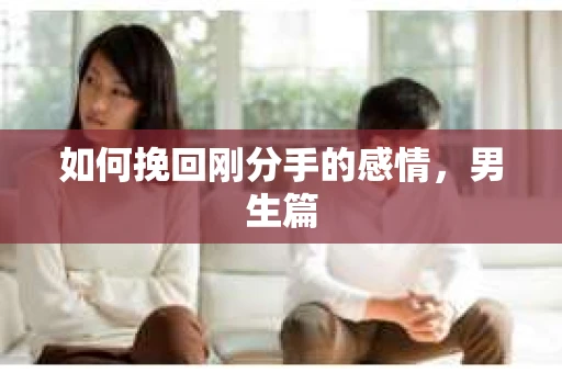 如何挽回刚分手的感情，男生篇