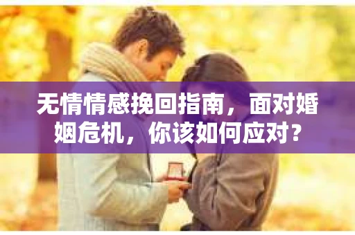 无情情感挽回指南，面对婚姻危机，你该如何应对？