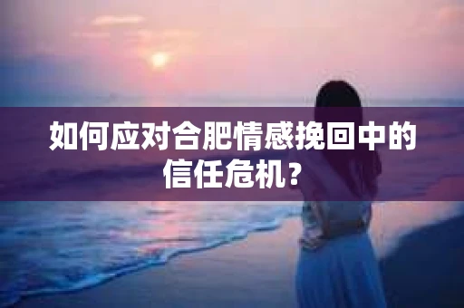 如何应对合肥情感挽回中的信任危机？