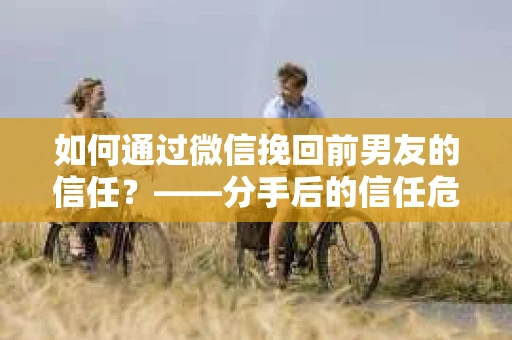 如何通过微信挽回前男友的信任？——分手后的信任危机解决方案